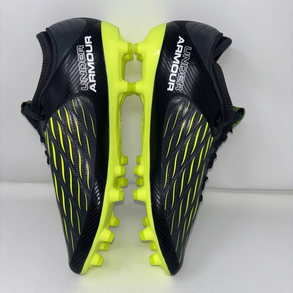 Under Armour Magnetico Select 4 FG Cleats Men Sz10, Black Yellow Molded